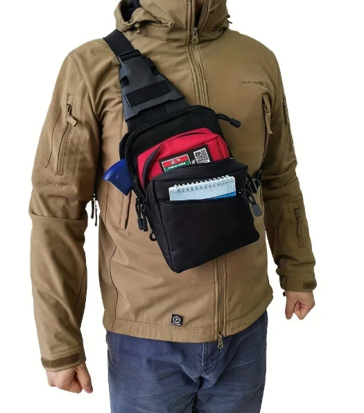 Edc Concealed Carry Sling Bag - Taktische Verdeckte Tragetasche: Schnellzugriff-Pistolentasche für EDC