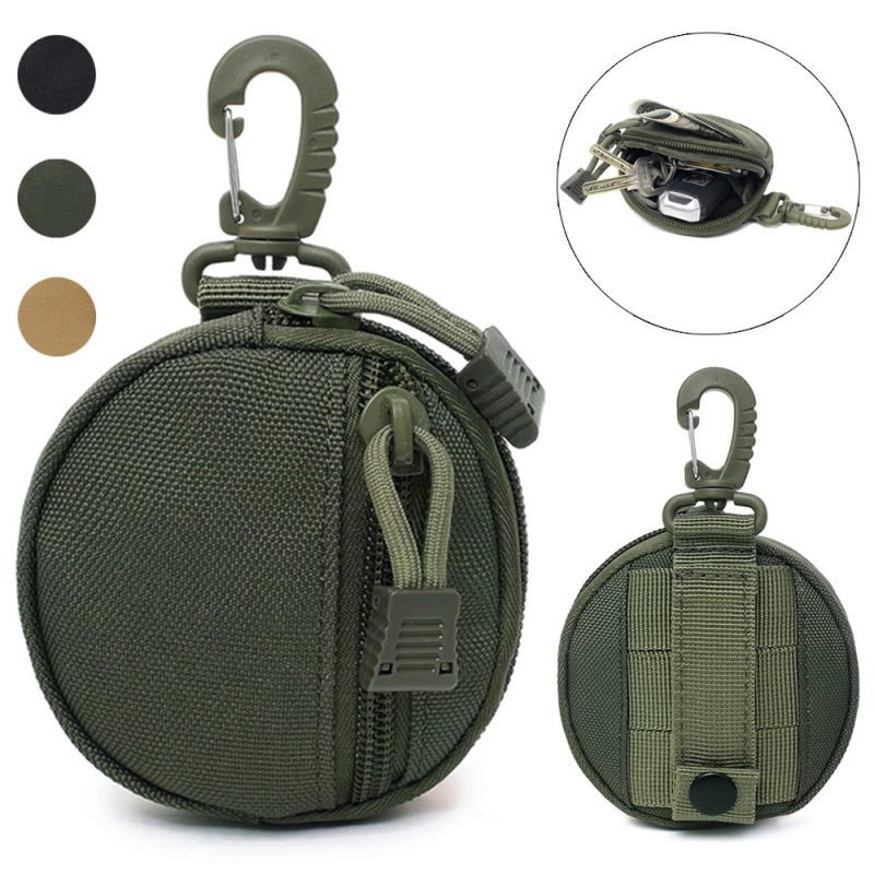 Edc Carry Fanny Pack - Multifunktionale Outdoor-Hüfttasche Taktische Nylon-Mini-Schlüsseltasche mit Schnalle,