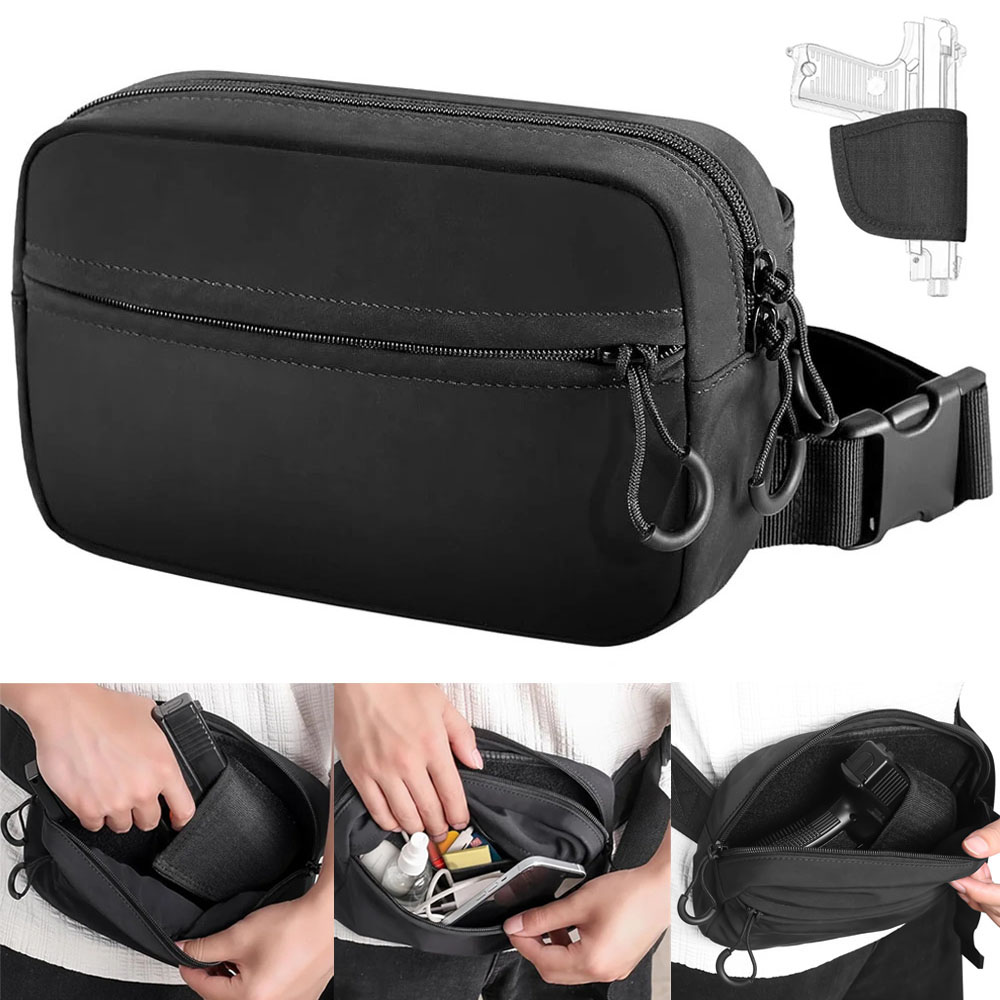 Edc Concealed Carry Fanny Pack - Verdeckte Tragetasche für Pistolen, Pistolen-Taillenhalter, taktische