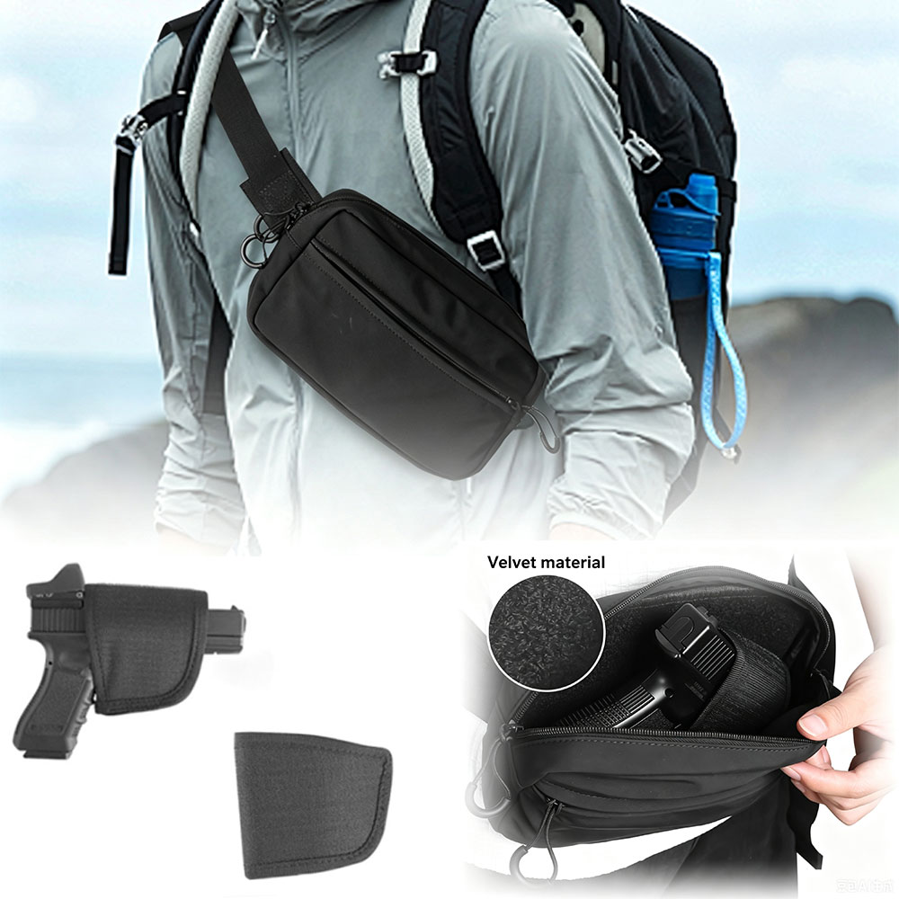 Edc Concealed Carry Fanny Pack - Verdeckte Hüfttasche, taktische Bauchtasche mit Holster,
