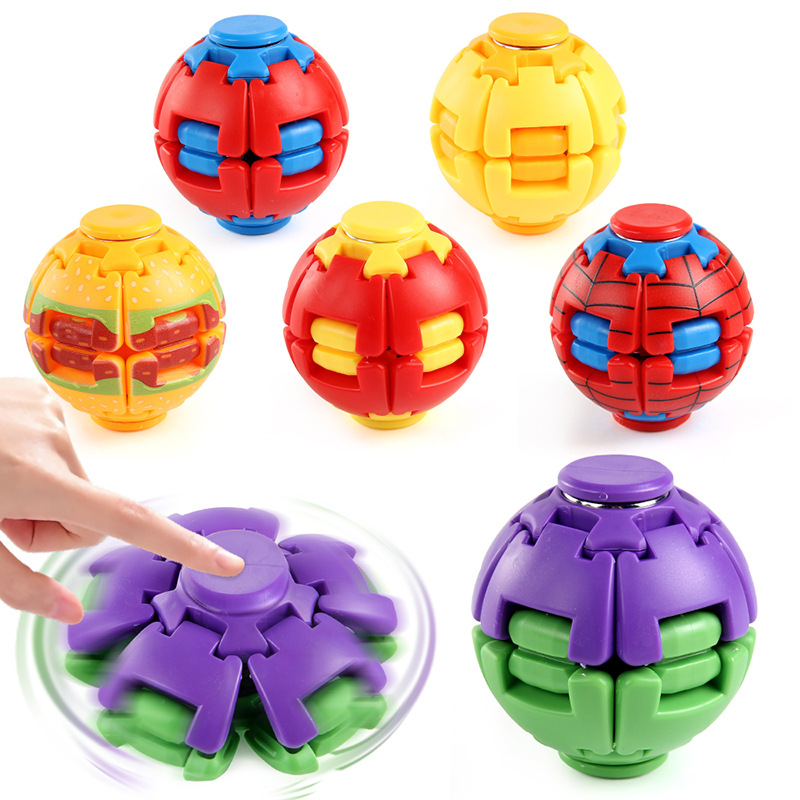 Fidget Spinner Bearing - Stressabbau-Spielzeug für Erwachsene: Push-Pop-Bubble-Spinner-Ball, Angstlösendes Sensorik-Spielzeug