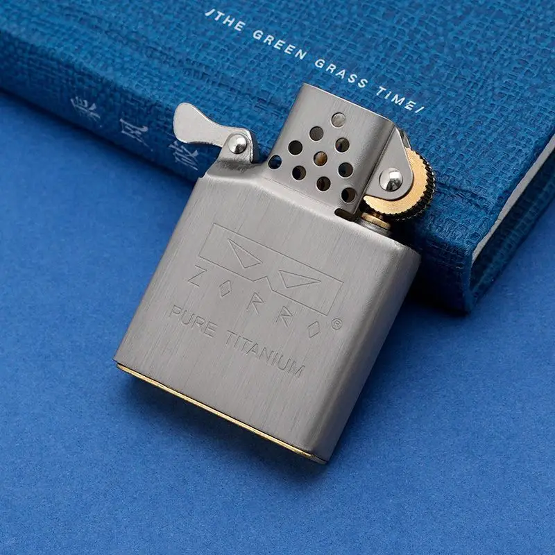 Lighter Insert Zippo - ZORRO Zweite Generation Reintitan-Feuerzeugmechanismus, Verbesserte Marmor-Innenbeschichtung,