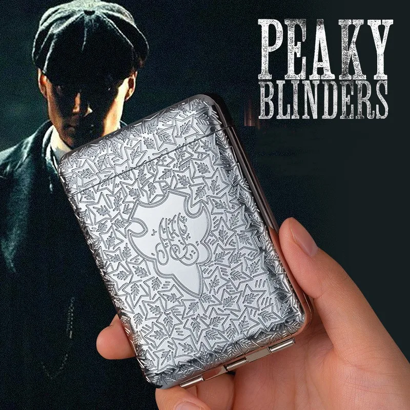 Lighter Insert Zippo - Vintage graviertes Zigarettenetui, Peaky Blinders Case,