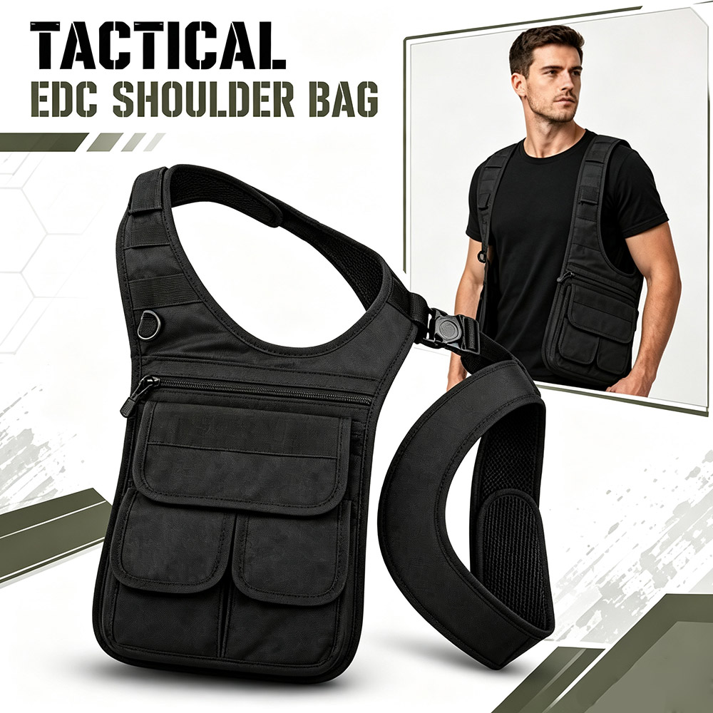 Edc Concealed Carry Sling Bag - Taktische Verdeckte Unterarm-Werkzeugtasche MOLLE Mult-Taschen EDC