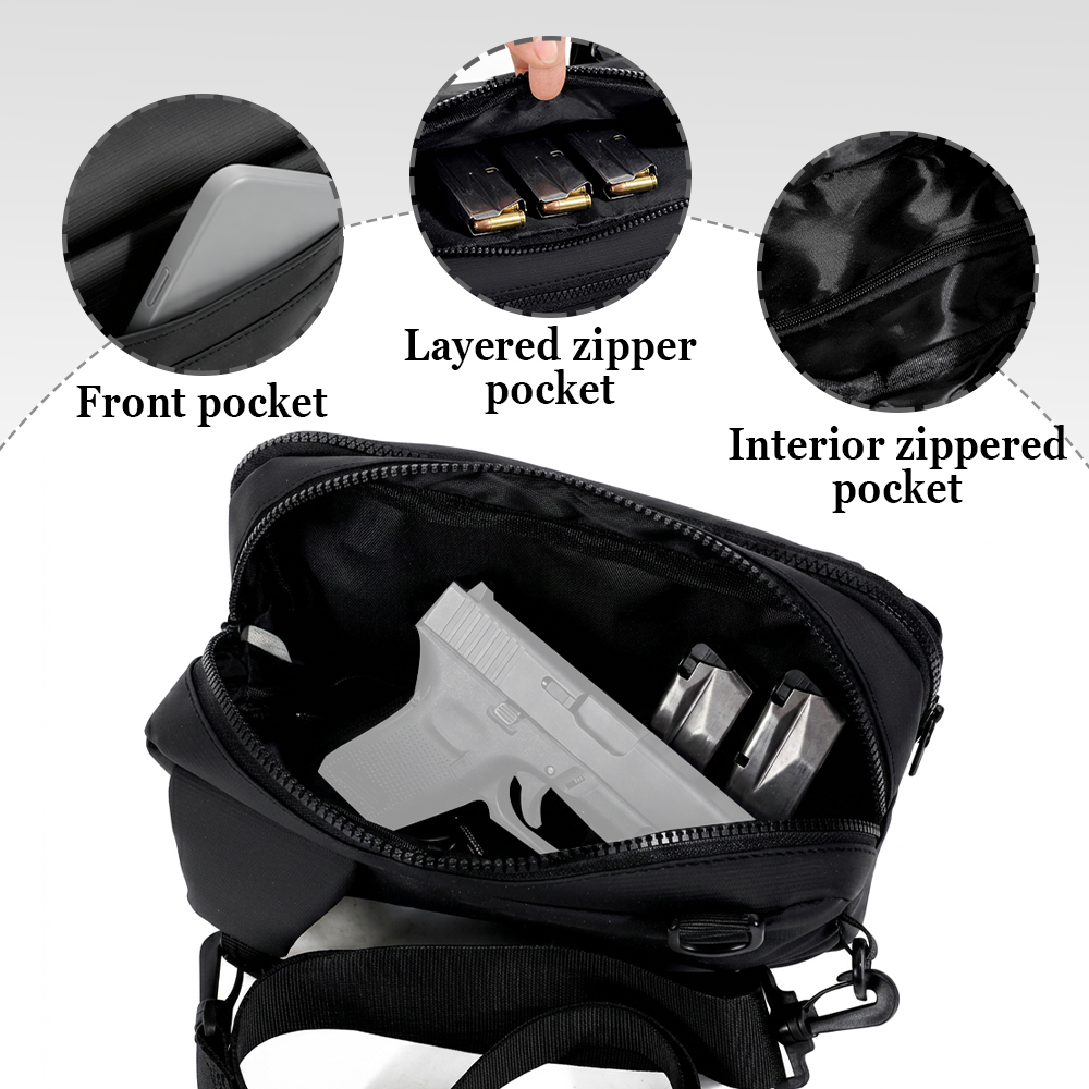 Taktische Pistolen-Tasche Verd – Edc Concealed Carry Sling Bag Bewertung und Preis