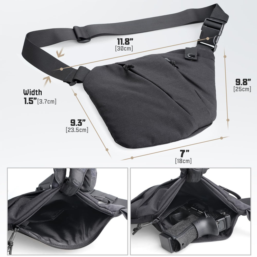 Taktische Verdeckte Pistole Tr – Edc Concealed Carry Sling Bag Bewertung und Preis