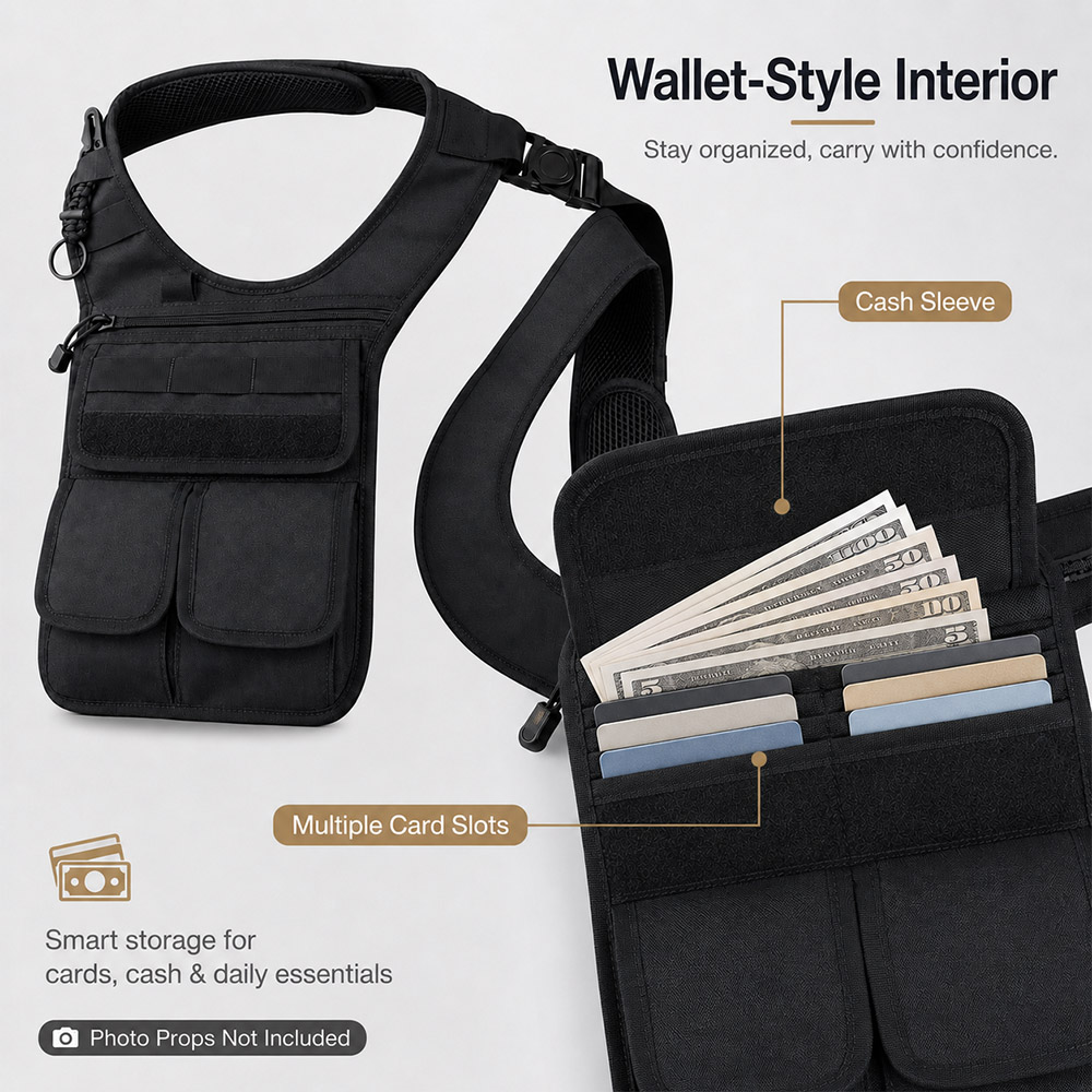 Taktische Verdeckte Unterarm-W – Edc Concealed Carry Sling Bag Bewertung und Preis
