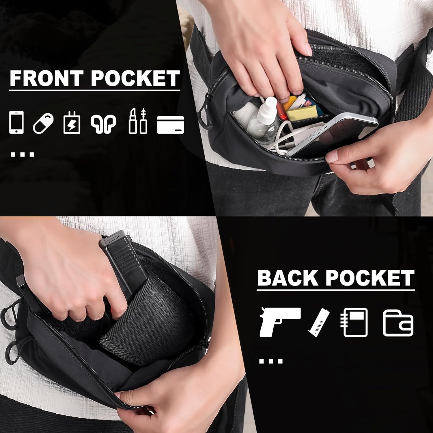 Taktische Gürteltasche mit Hol – Edc Concealed Carry Fanny Pack Bewertung und Preis