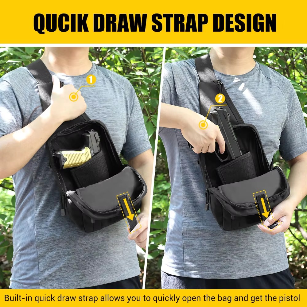 Taktische Pistolen-Tragetasche – Edc Concealed Carry Sling Bag Bewertung und Preis